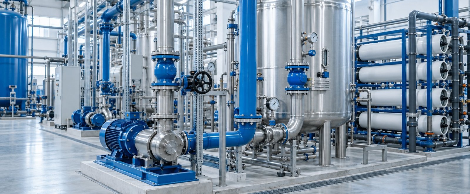 Modern process and water treatment plant